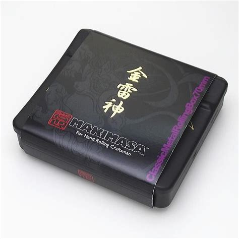 makimasa metal rolling box 70mm|巻正【マキマサ】MAKIMASA 黒鉄 黒雷神 手巻きタバ .